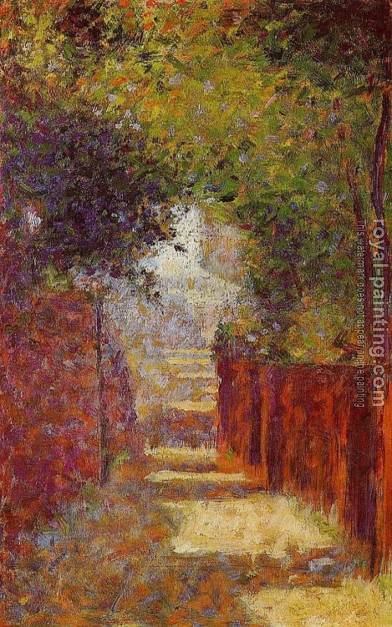 Georges Seurat : Rue Saint-Vincent, Montmartre, in Spring